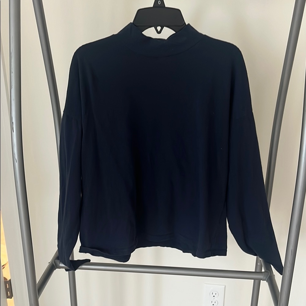 Everlane Navy Long Sleeve Shirt